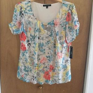NWT Floral Blouse XL